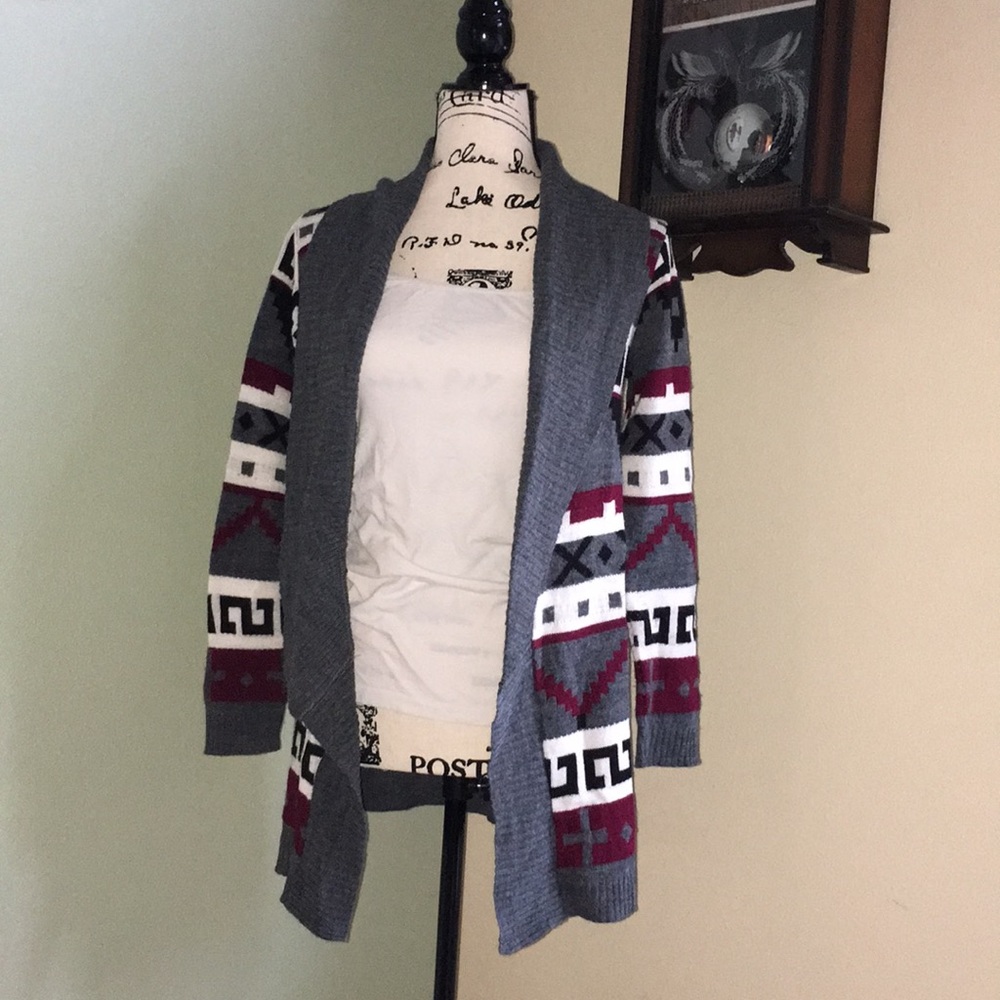 Say What? Tribal Print Cardigan